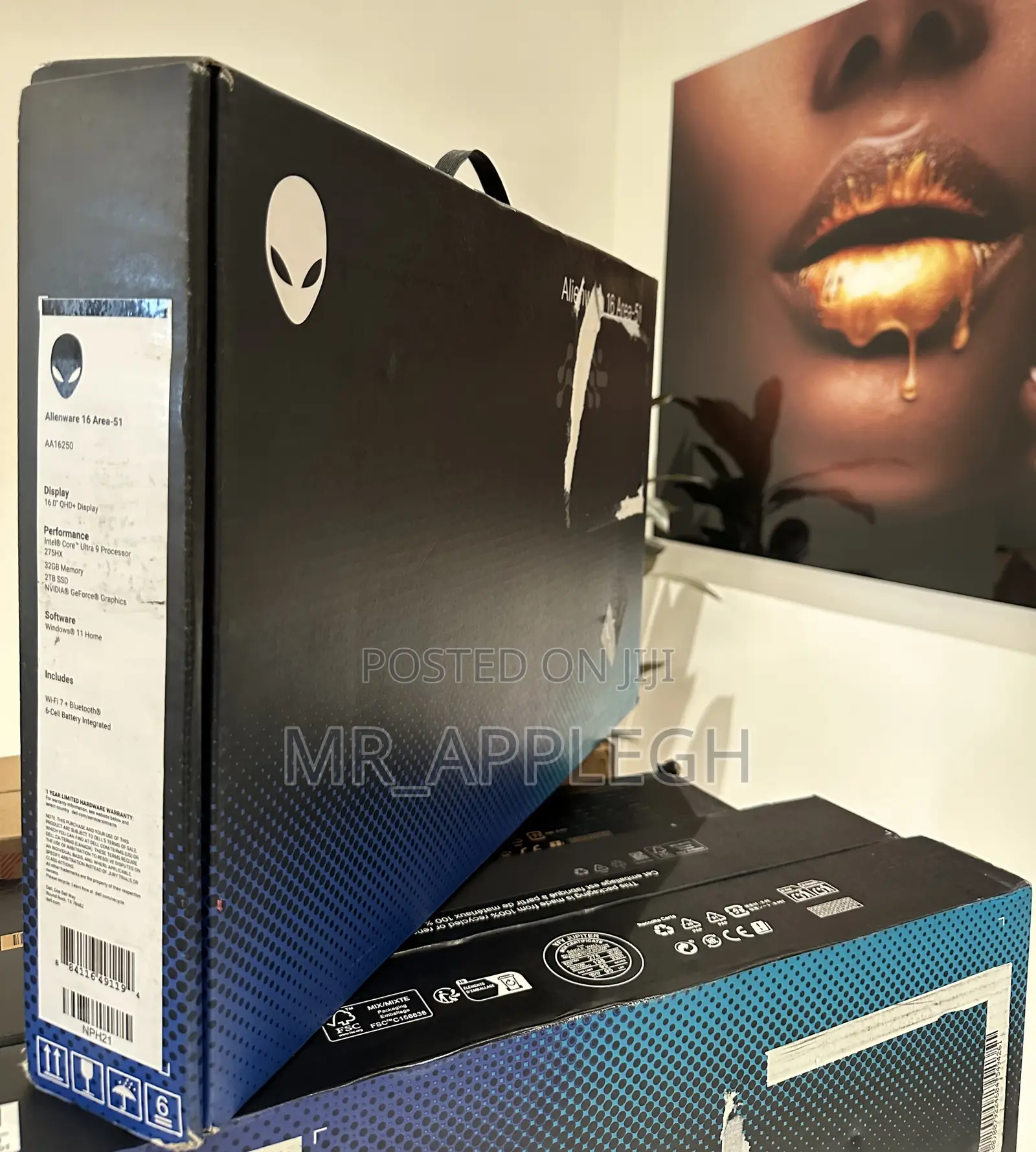 New Laptop Dell Alienware Area-51 32GB Intel Core Ultra 9 SSD 2T