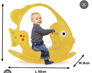 Fish Like Rocking Horse Nursery Kindergarten 100*35*83cm