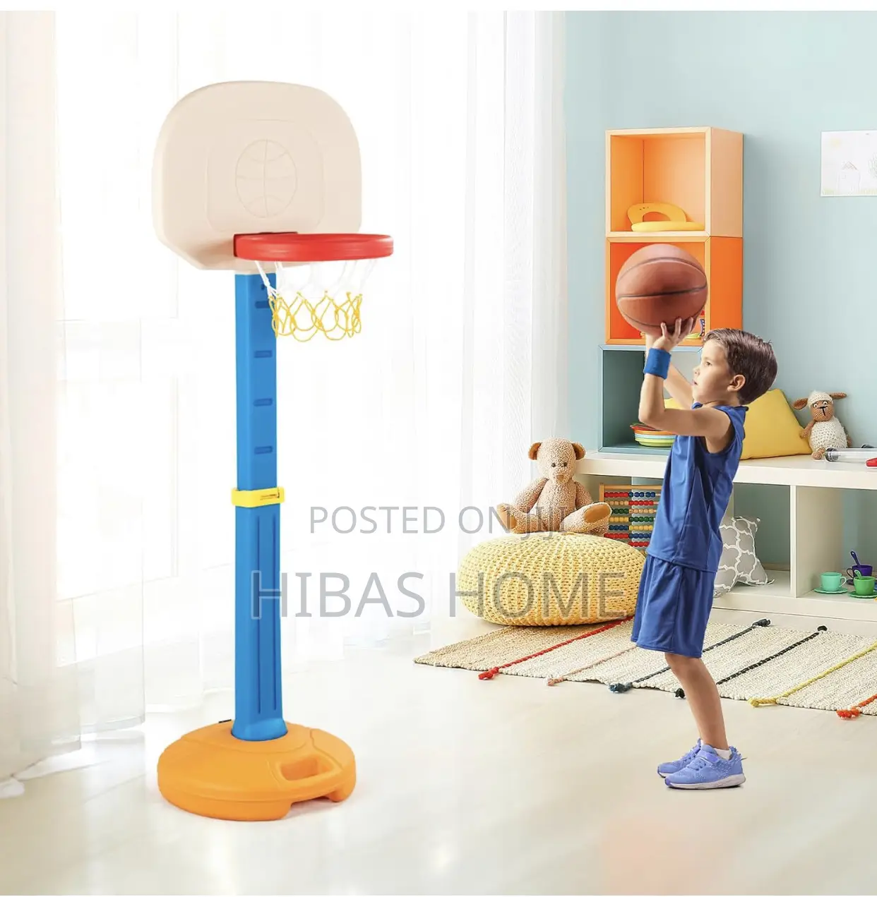 Height Adjustable Kids Basket Ball Stand 152*53*45cm