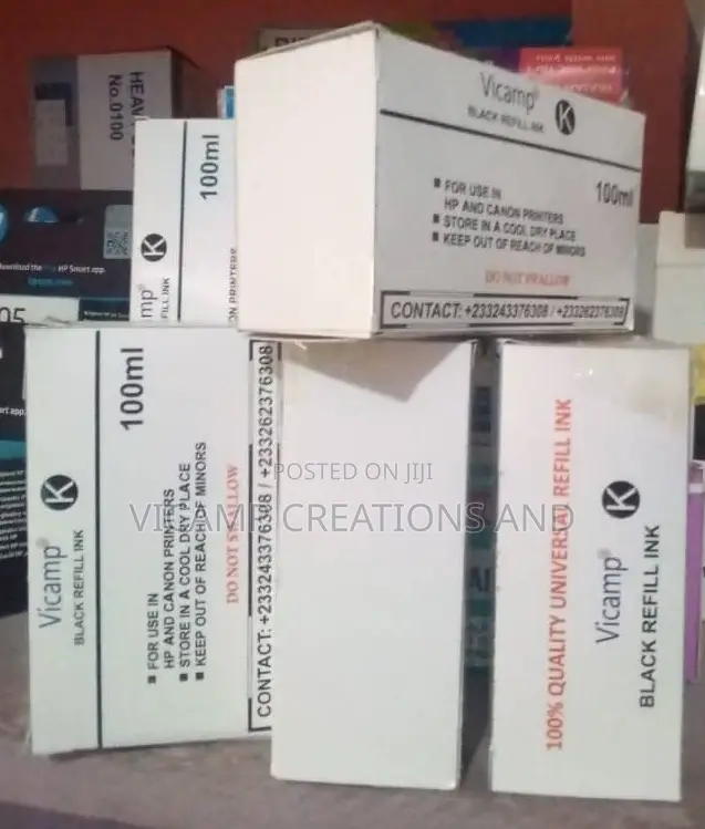 Vicamp K (Black Universal Refill Ink)-Hp 2710 Printer