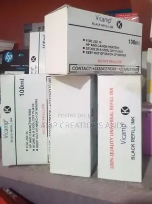 Vicamp K (Black Universal Refill Ink)-Hp 2710 Printer