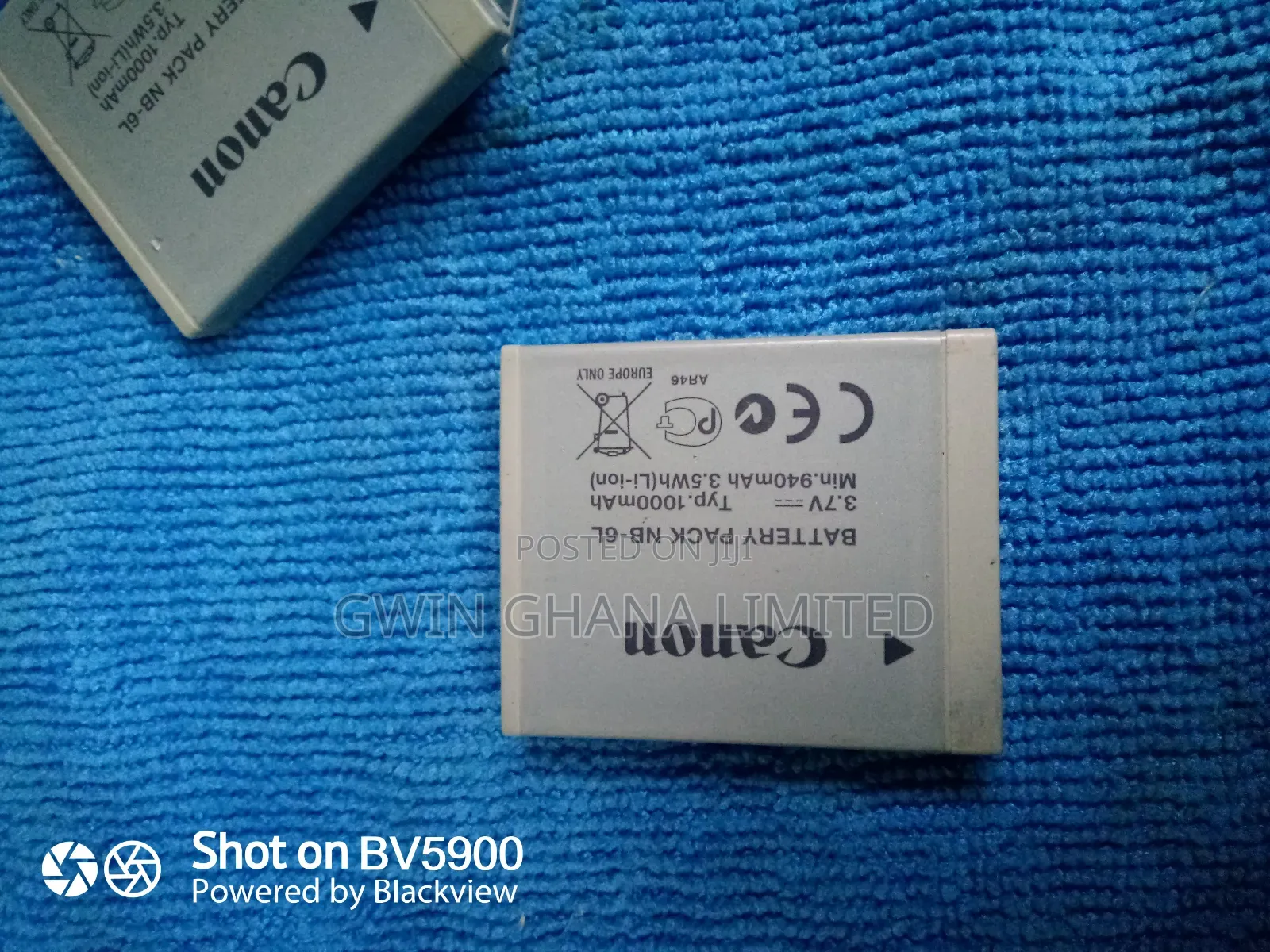 Cannon Battery Pack Nb-6l Original Home Used