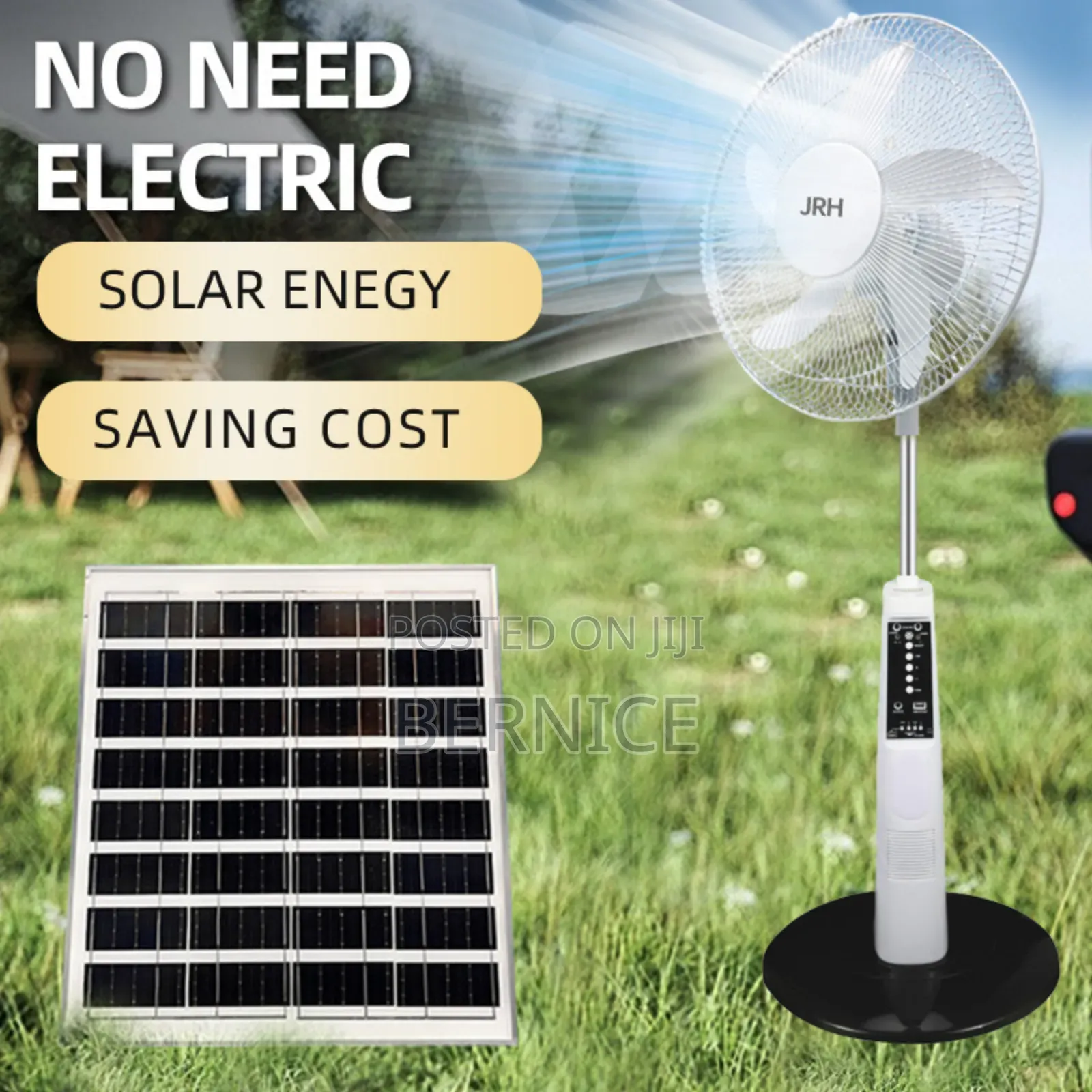 High-Quality Solar Rechargeable Fan