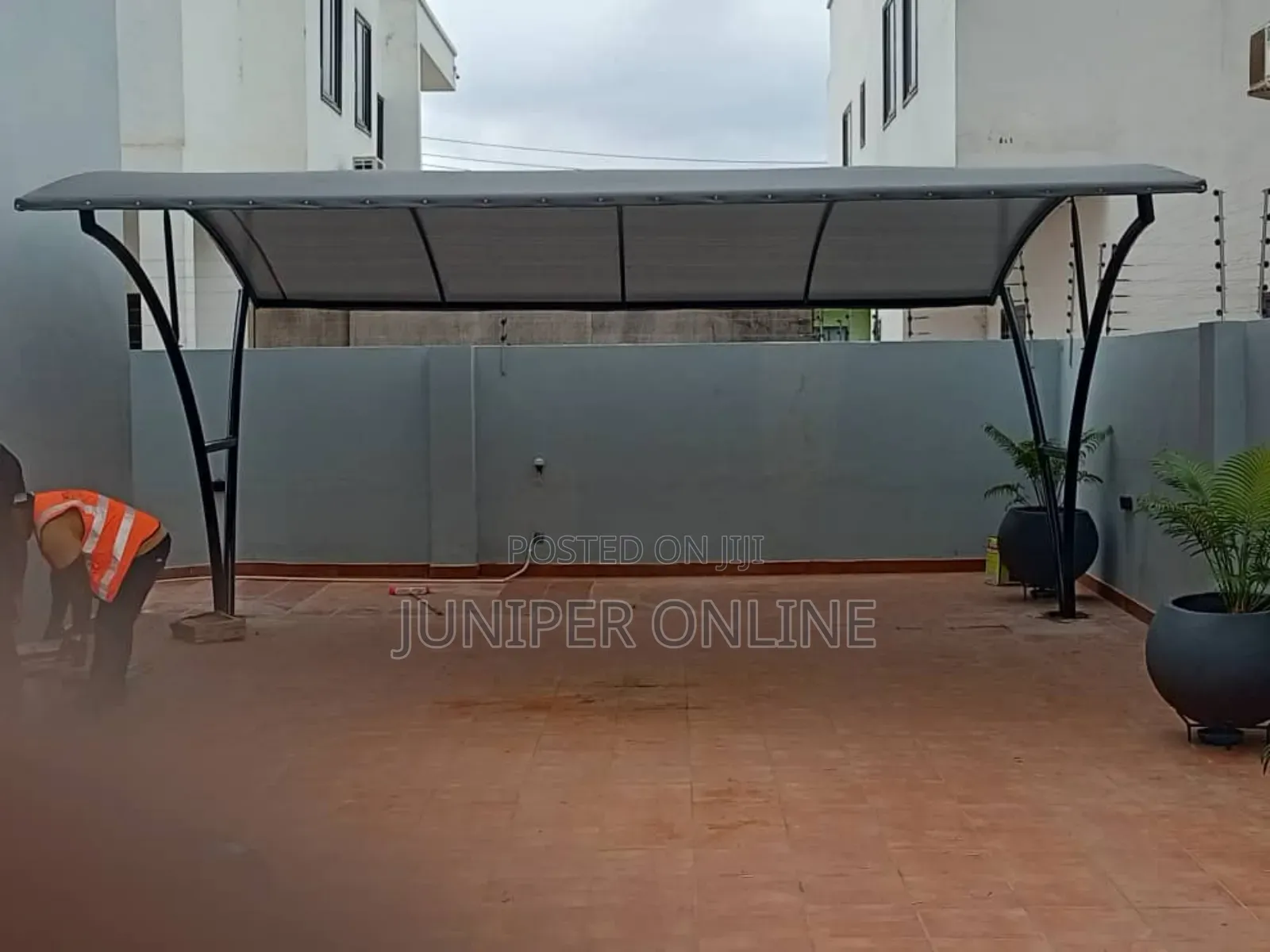 Car Port 2in1 Black Grey