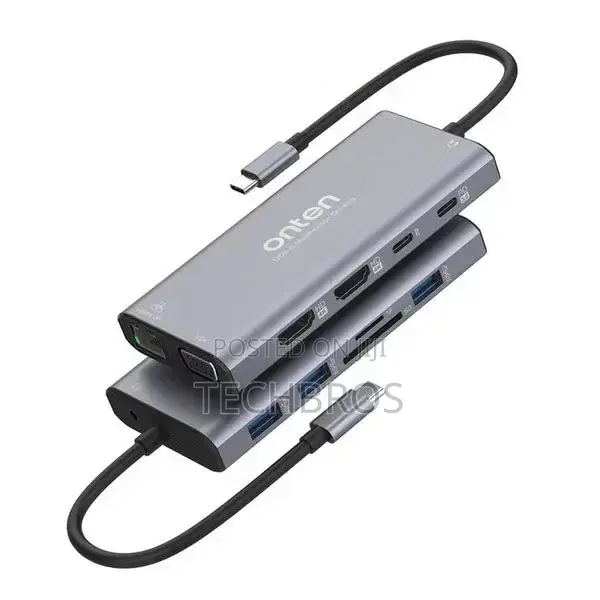 Original Ubs-c Hub 12-1 With 2 Hdmi Ports