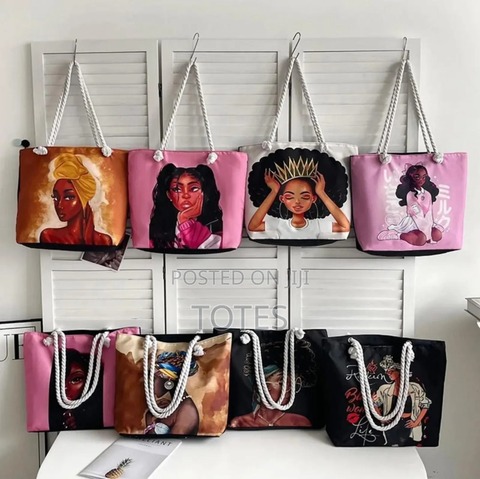 Bkack Girl Aesthetic Tote Bag