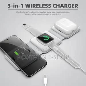 3 in 1 Magnetic Wireless Charger Foldable Mat for iPhone