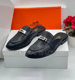 Hermes Leather Men Halfshoe