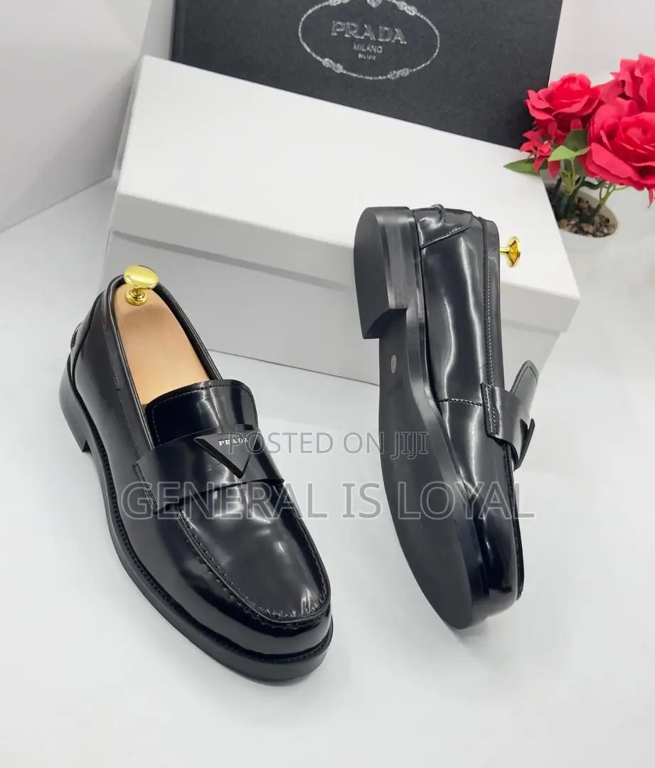 Prada Black Men Shoe