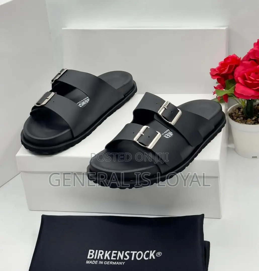 Birkenstock Leather Men Slippers