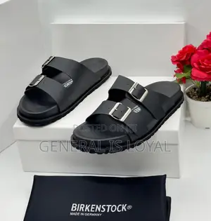 Birkenstock Leather Men Slippers