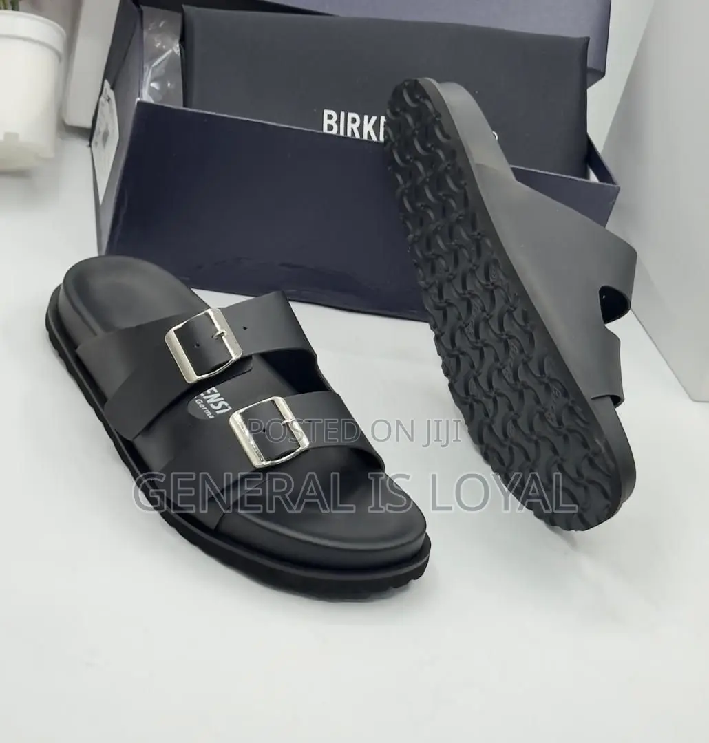 Birkenstock Leather Men Slippers