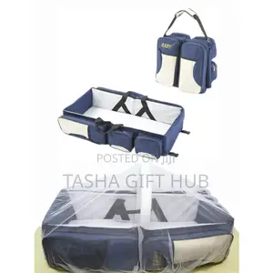 Baby Bed Bag With Mosquito Net And Toy Holder