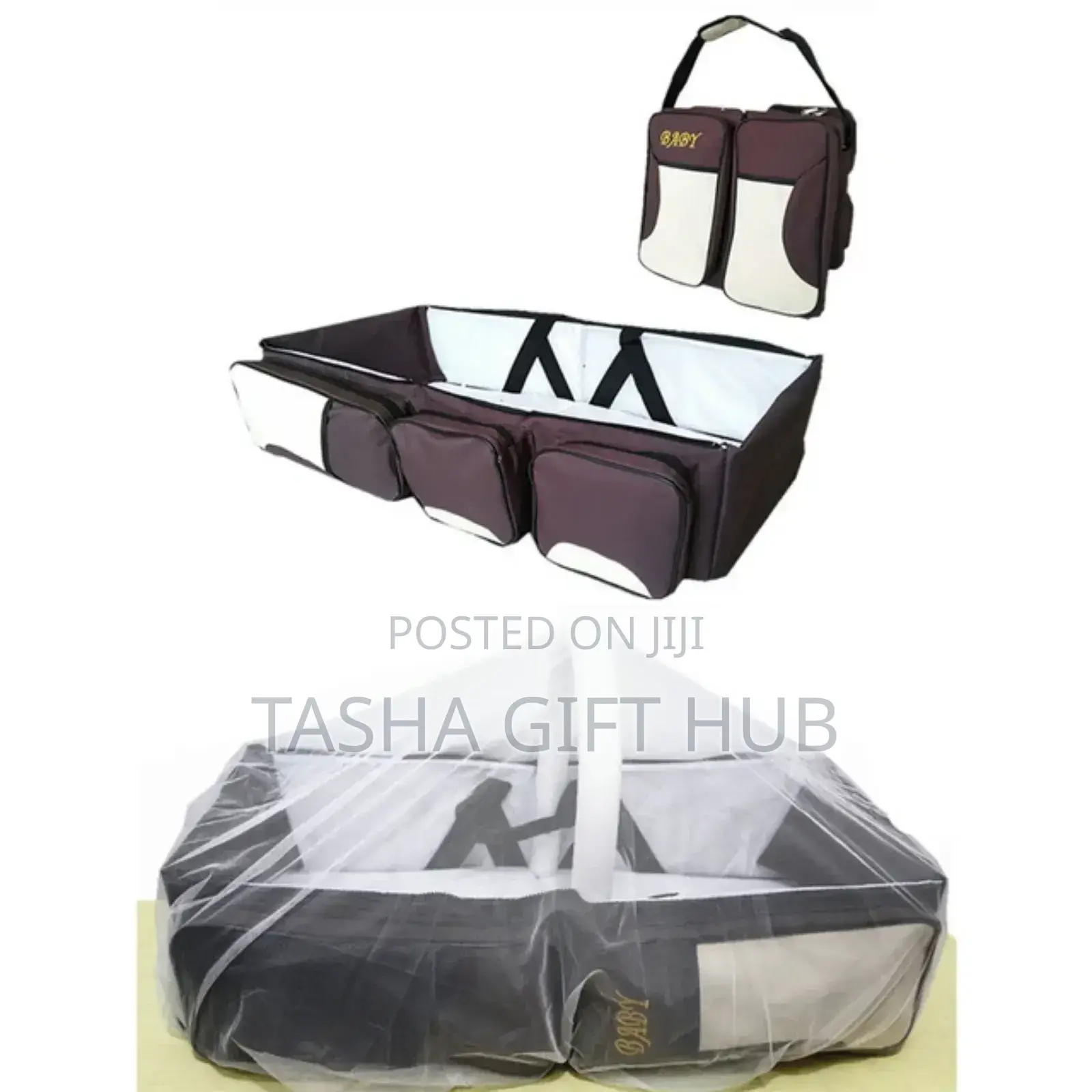 Baby Bed Bag With Mosquito Net And Toy Holder