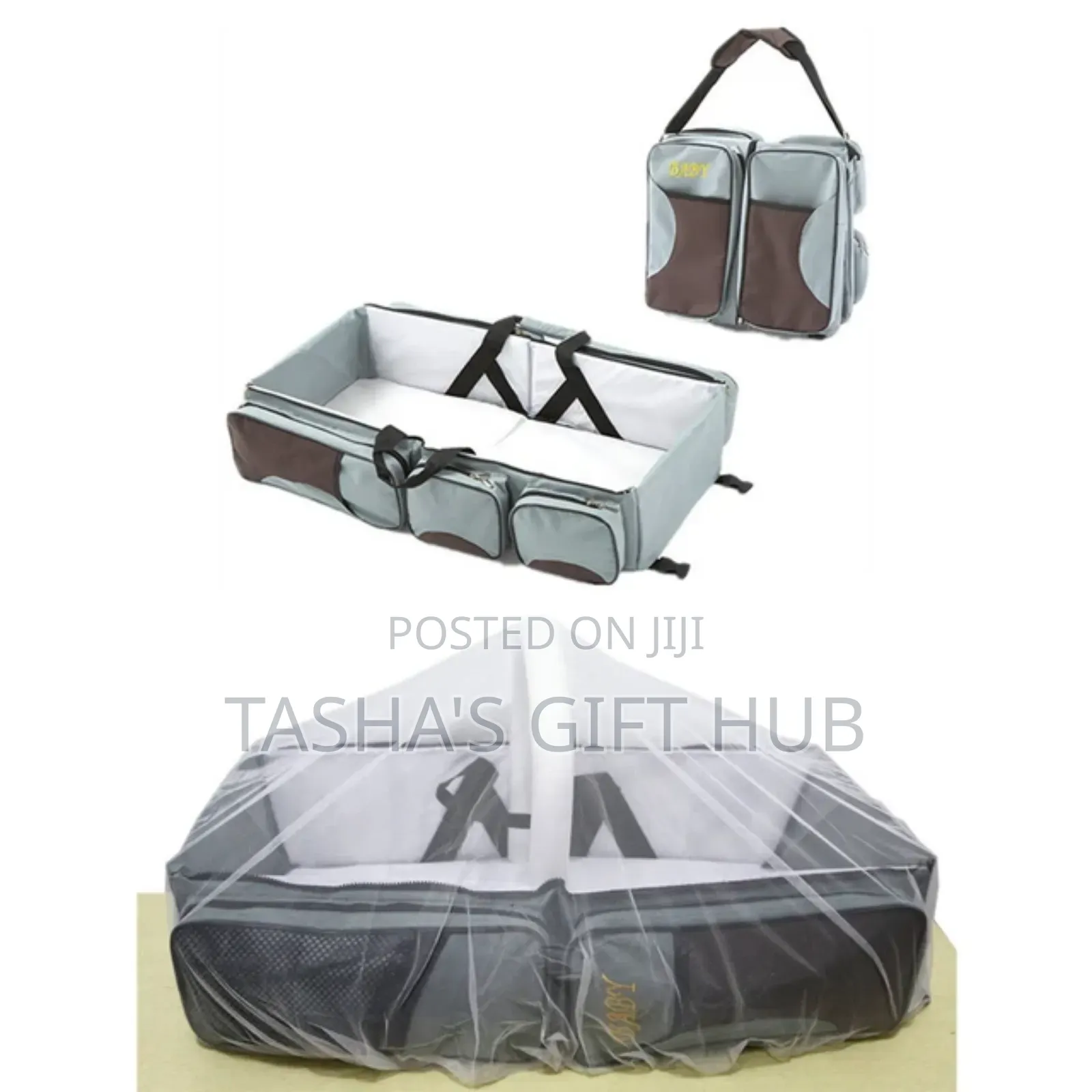 Baby Bed Bag With Mosquito Net And Toy Holder