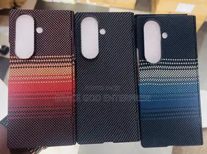 Original Carbon Fibre Fold 6 & 7 Case With Glass Protector