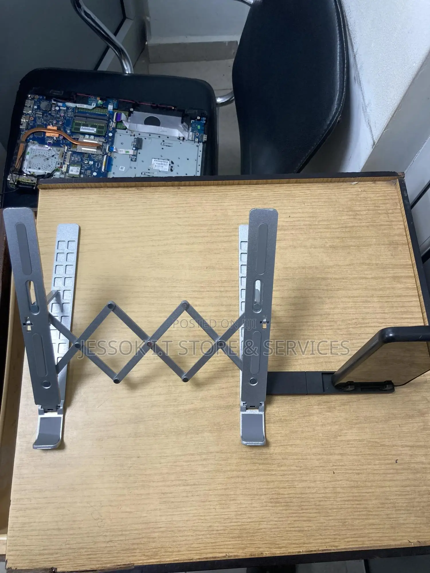 Laptop Stand With Phone Holder