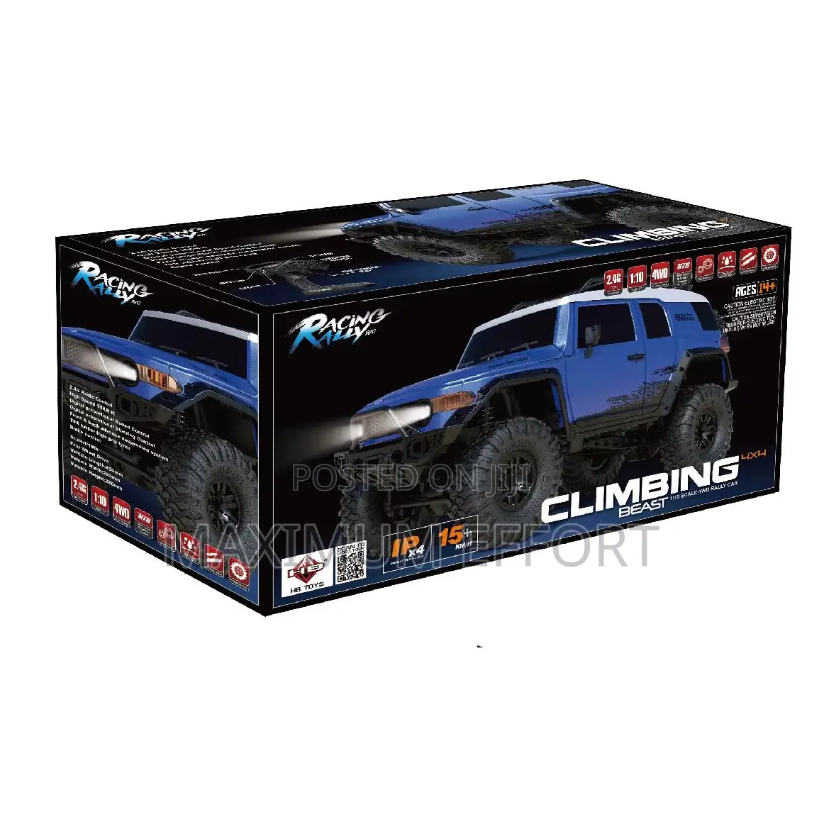 Fun Ultimate Rc Rock Crawler Beast Car Blue Fj Cruiser