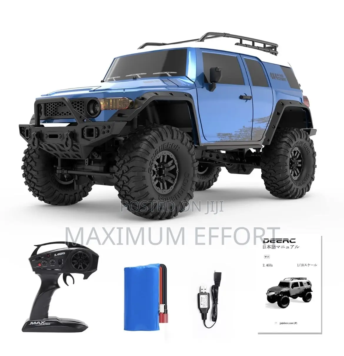 Fun Ultimate Rc Rock Crawler Beast Car Blue Fj Cruiser