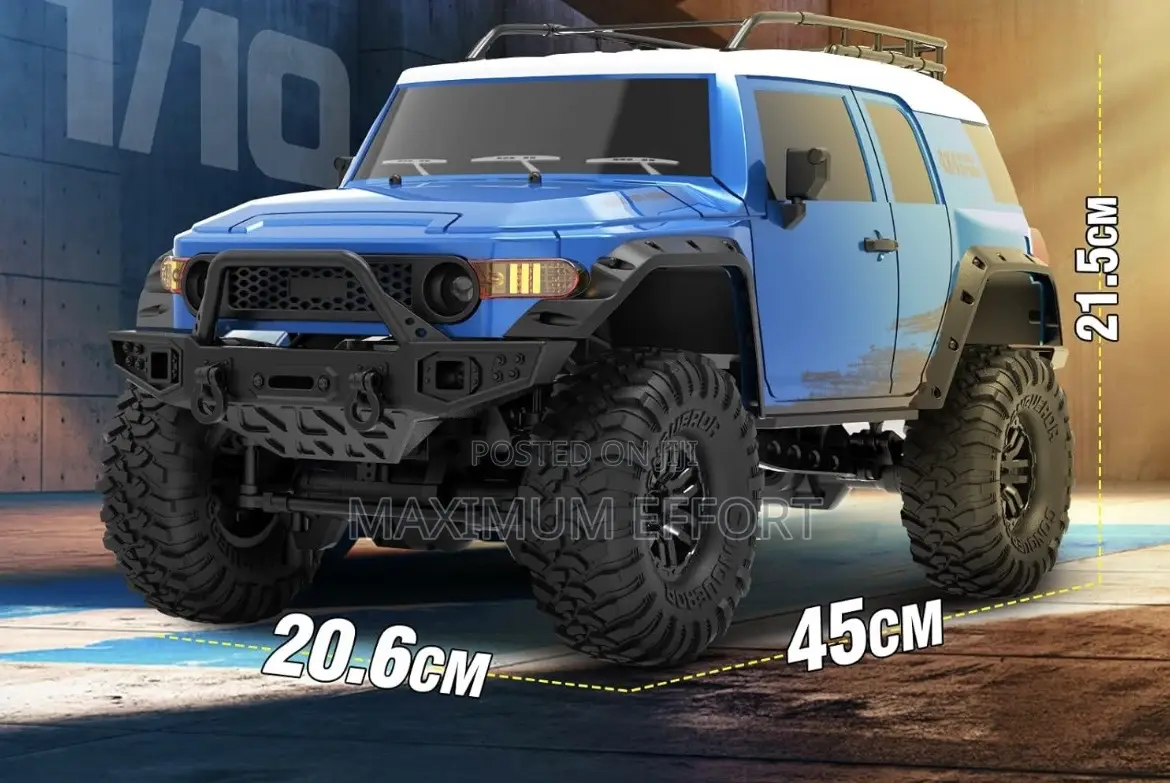 Fun Ultimate Rc Rock Crawler Beast Car Blue Fj Cruiser