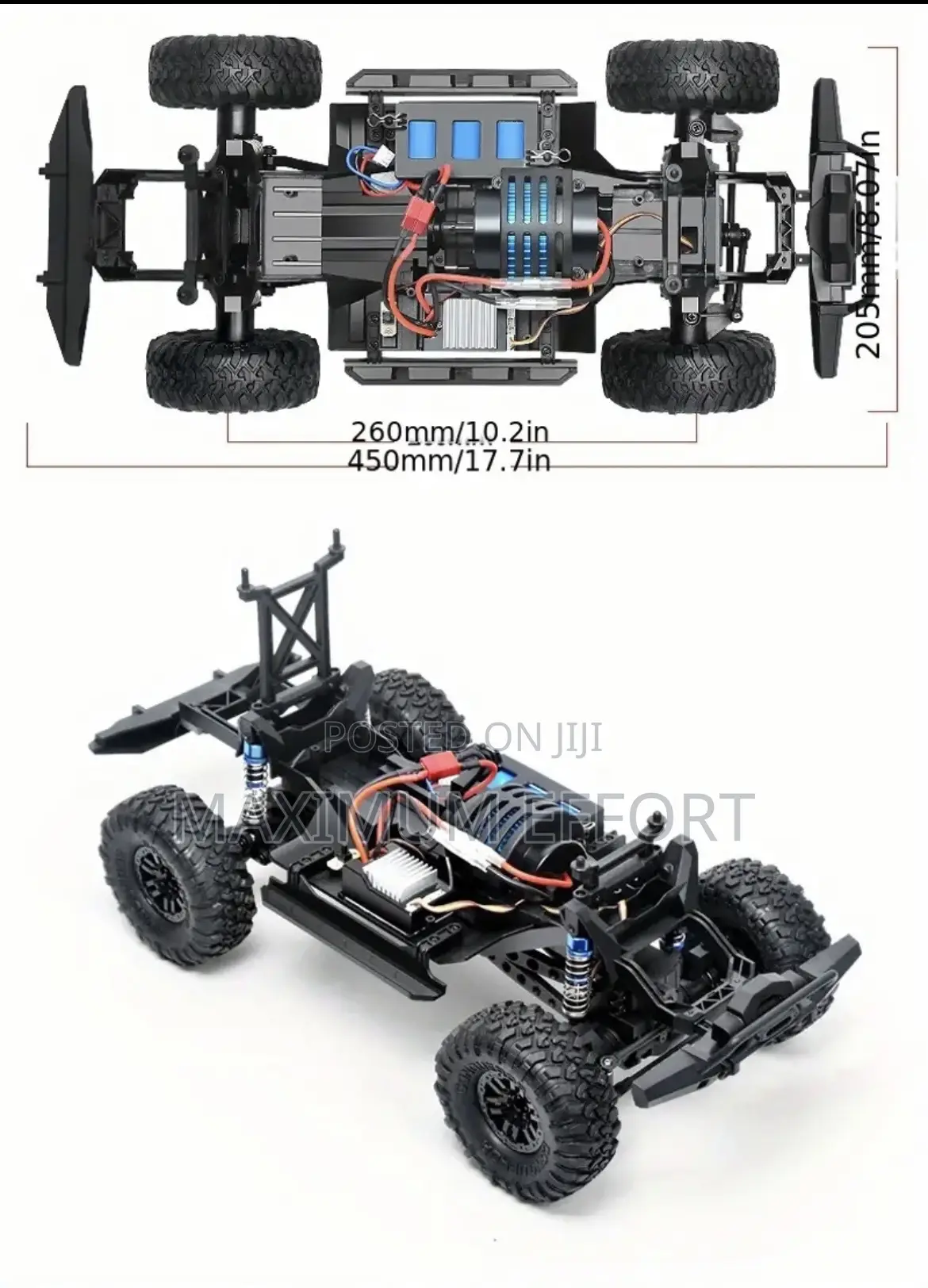 Fun Ultimate Rc Rock Crawler Beast Car Blue Fj Cruiser
