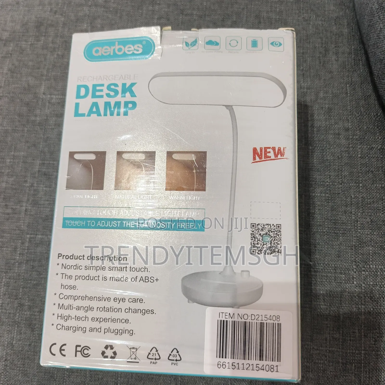 Rechrechargeable Desk Study Lamp