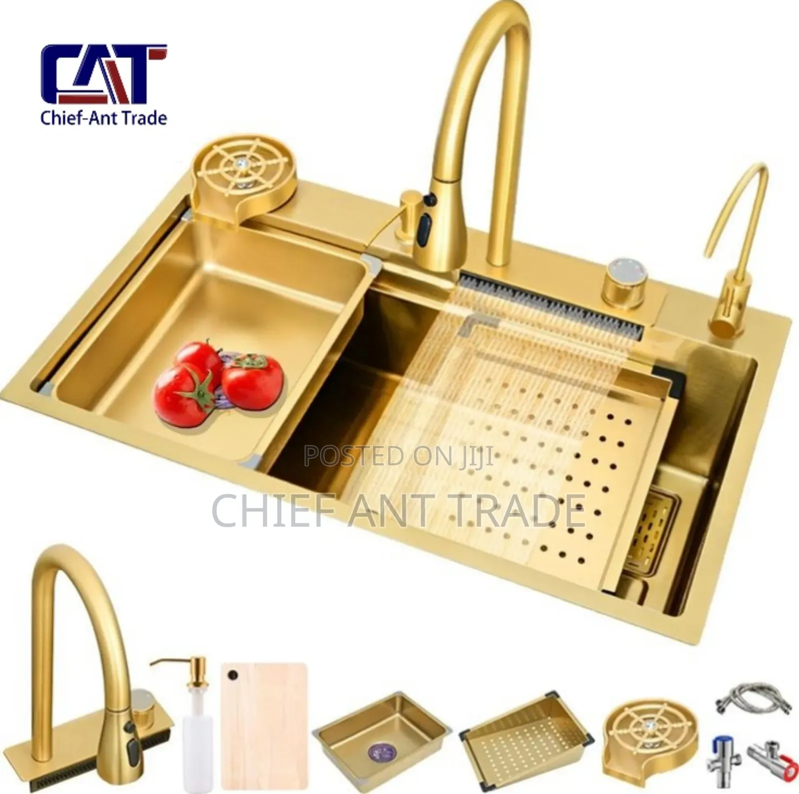 Golden Luxury Kitchen Sink 7545 Gold