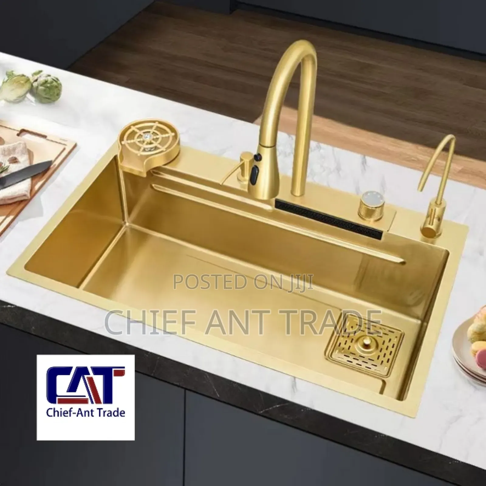 Golden Luxury Kitchen Sink 7545 Gold