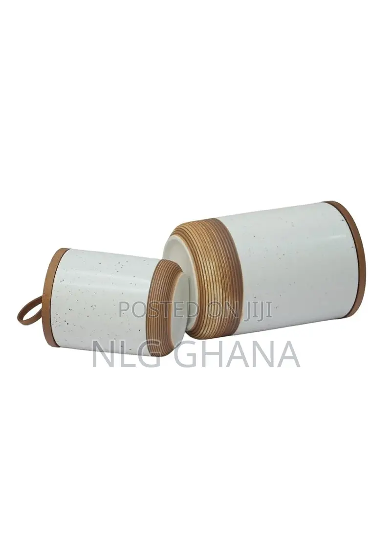 7-Piece Ceramic Kitchen Canister Set With Bamboo. Ghx6298