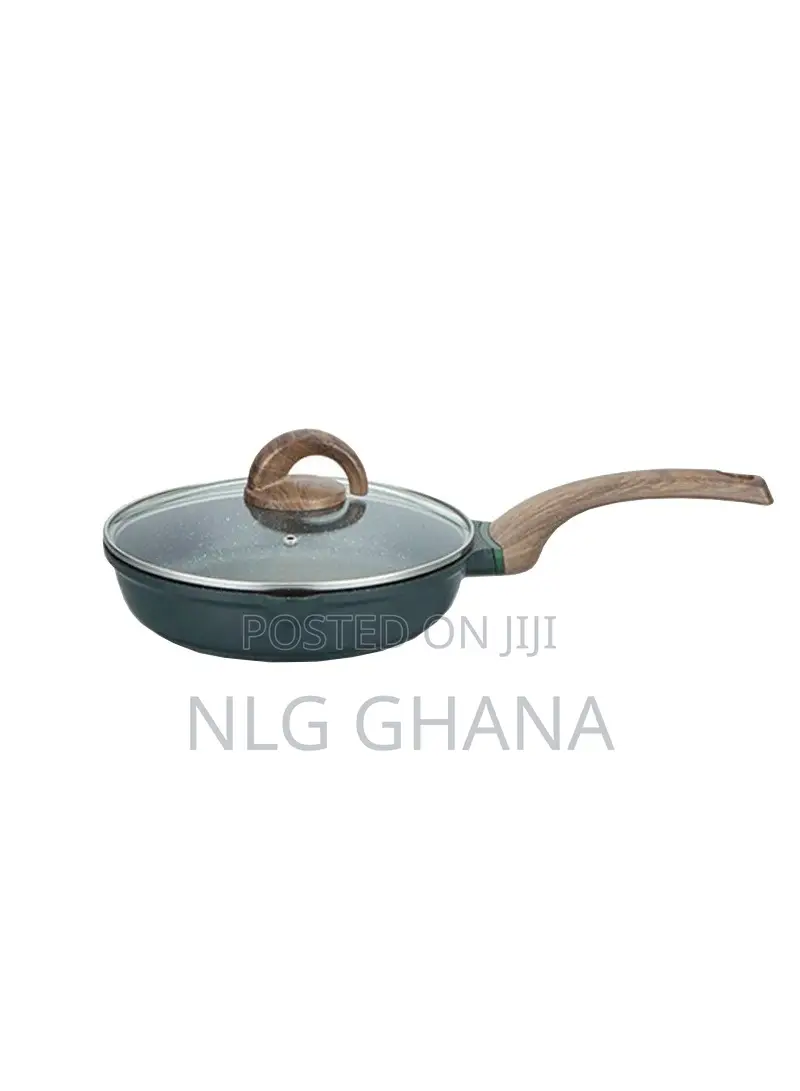 9.4inch 2l Marble-Coating Frypan With Wooden Handle. Ghx2320