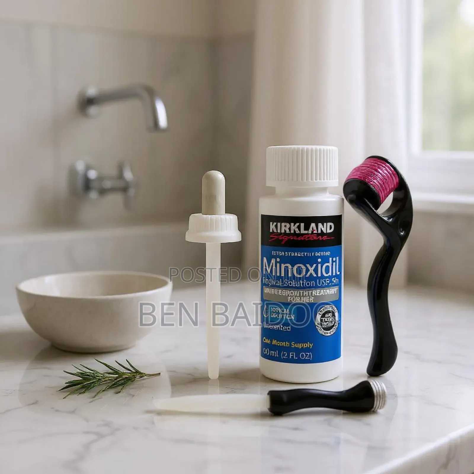 Kirkland Hair Growth Oil and Derma Roller (Hair Revive)
