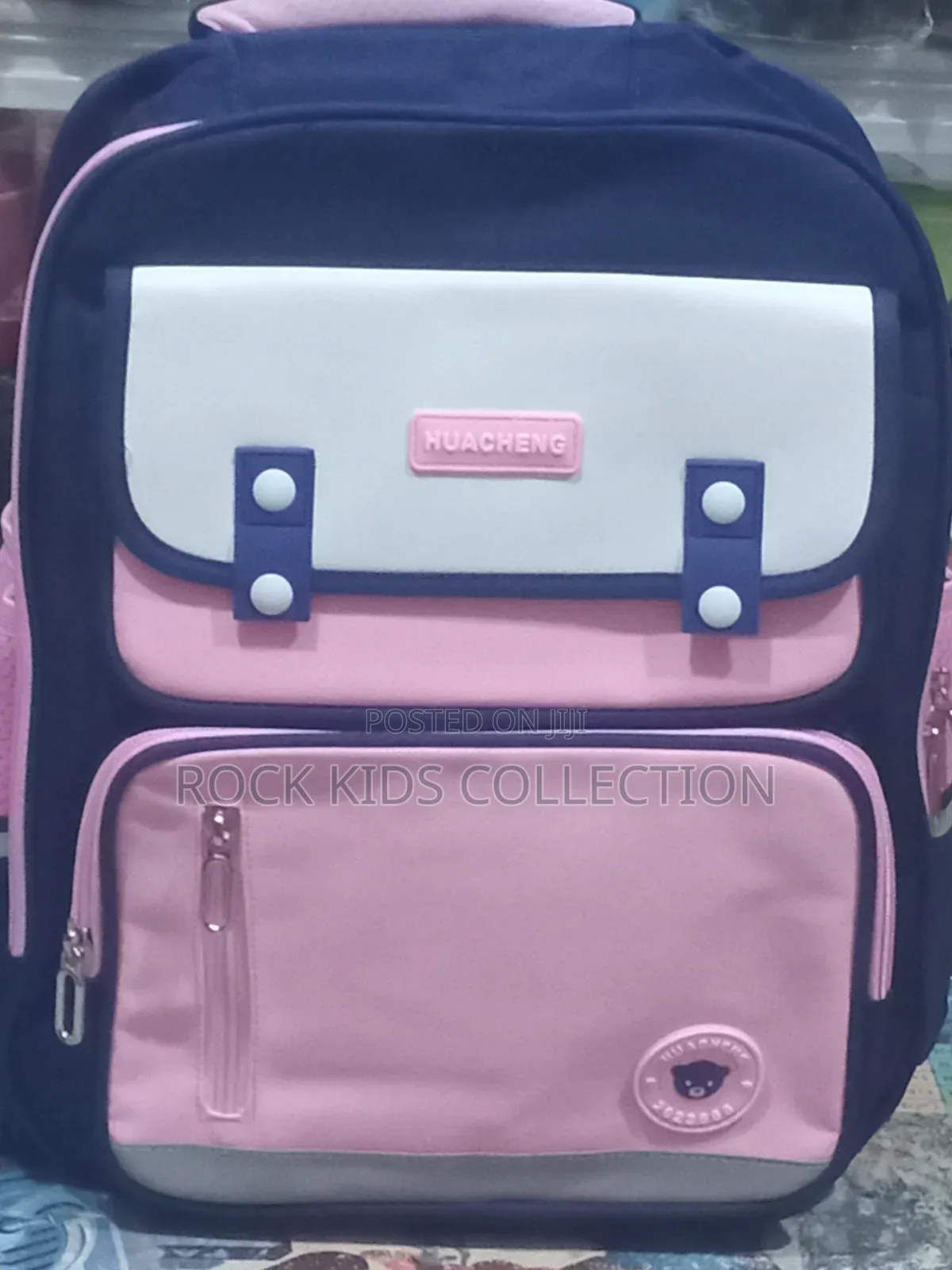 Huacheng Backpack School Bag (Pink)Ckass 4 +