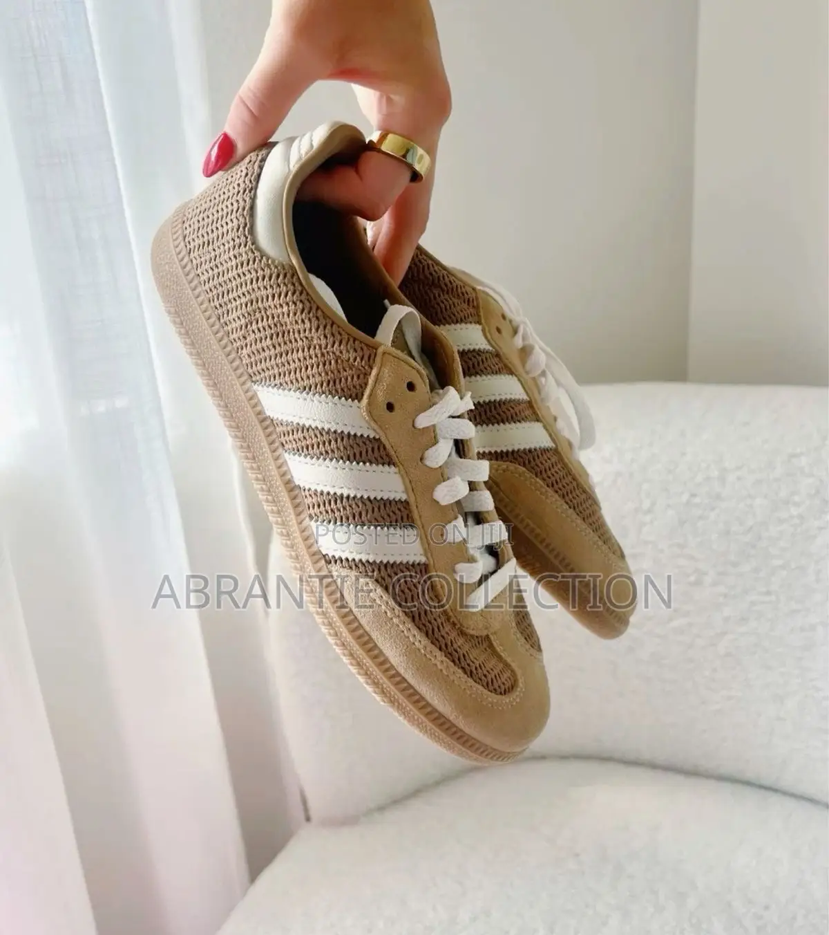 Available Adidas Unisex Samba Brown/White