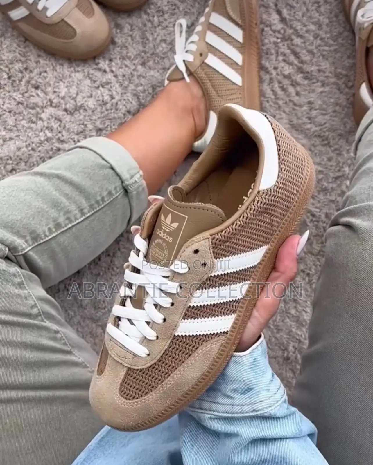 Available Adidas Unisex Samba Brown/White