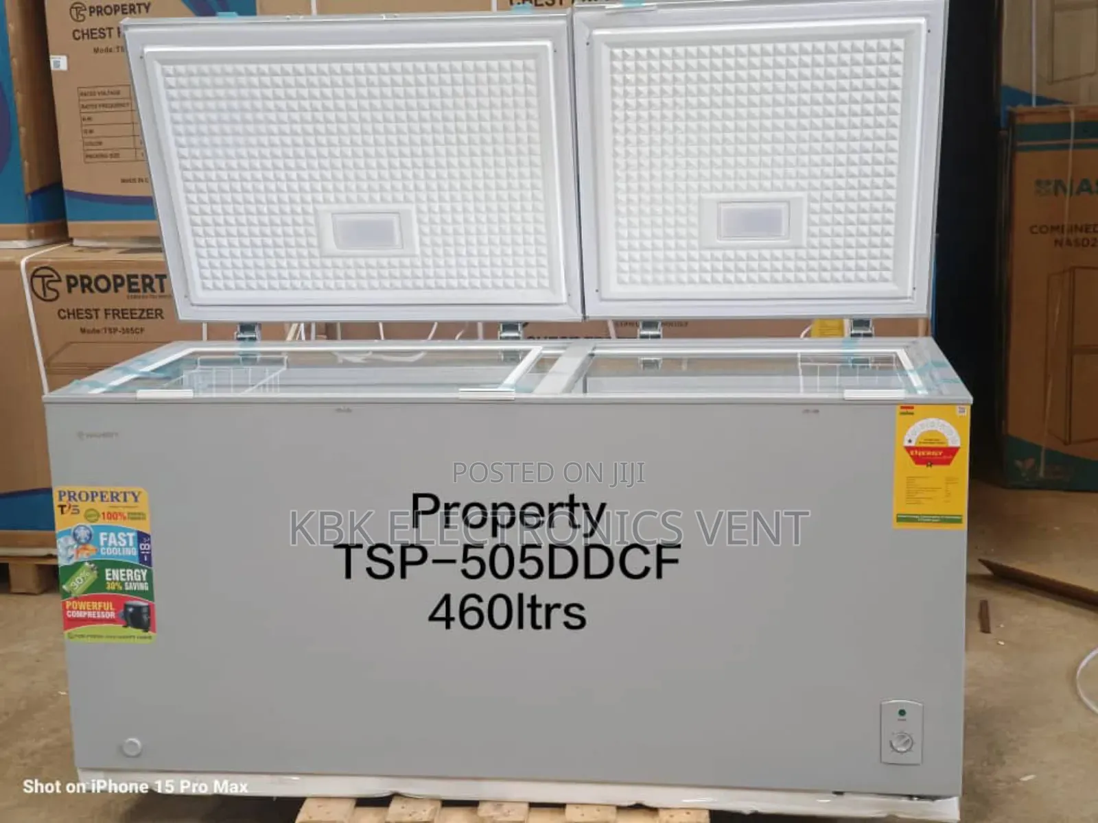 Property 460liter Double Door Chest Freezer
