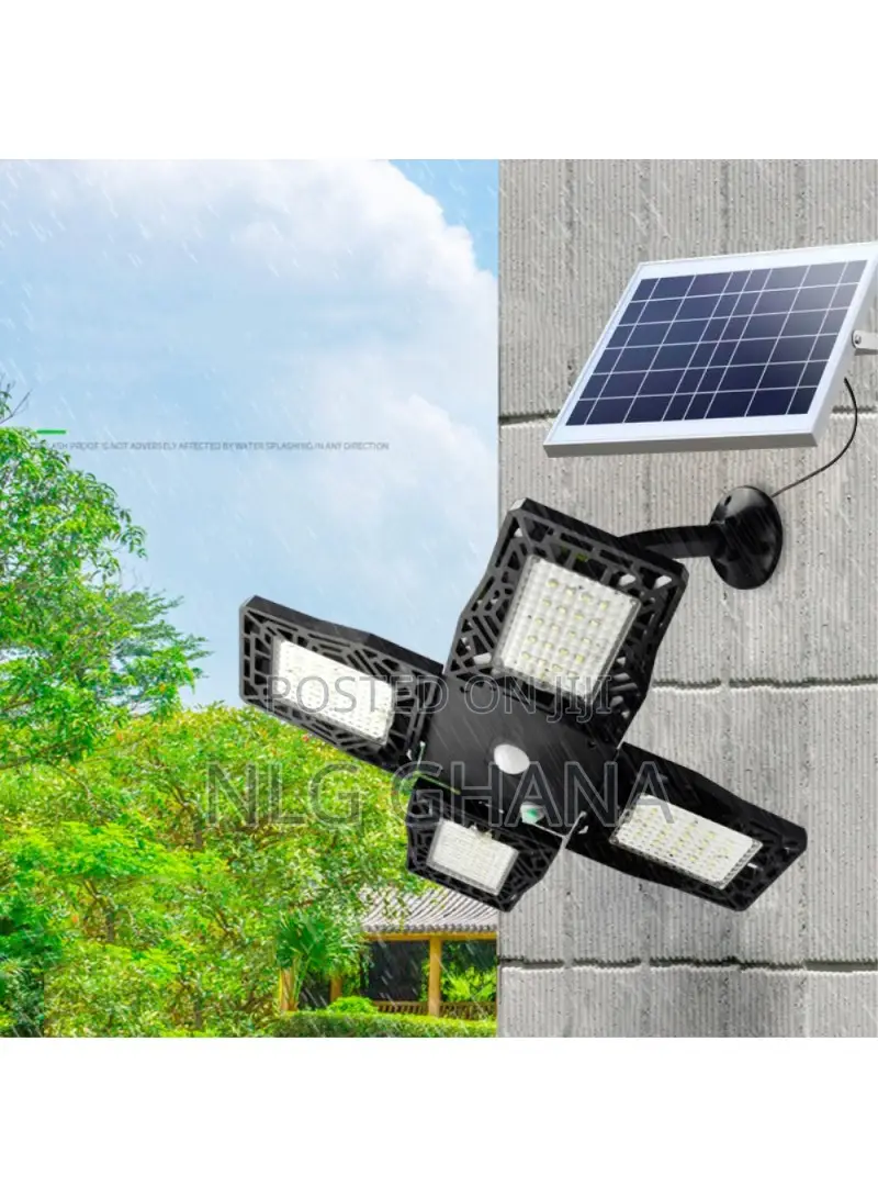 80-Bead Led Solar Power Wall Lamp Four-Head. Tvx6074