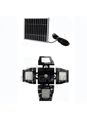 80-Bead Led Solar Power Wall Lamp Four-Head. Tvx6074