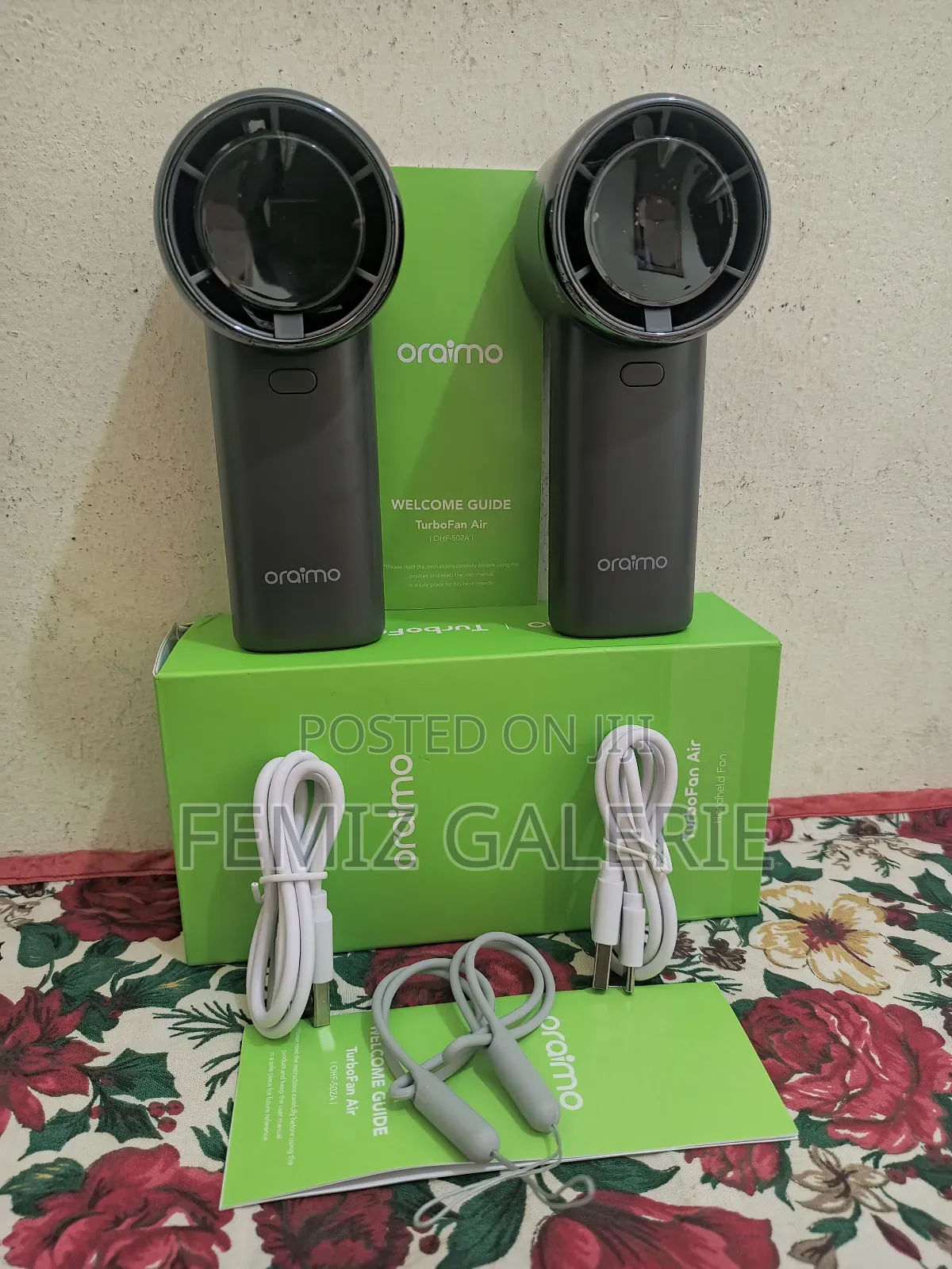 Oraimo Turbofan Air Handheld Fan Intense Airflow