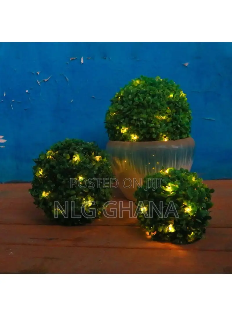 Solar Lamp Led Light Green Grass Ball Chandelier. Tvx23680