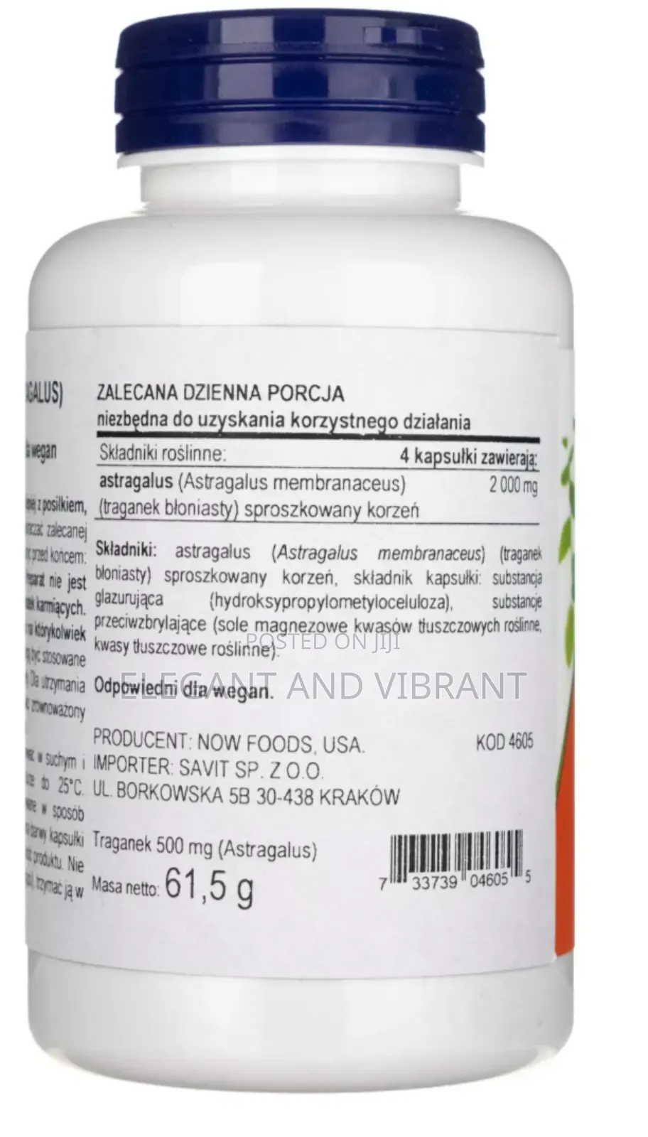 Now Foods Astragalus (Astragalus) 500 Mg, 100 Capsules