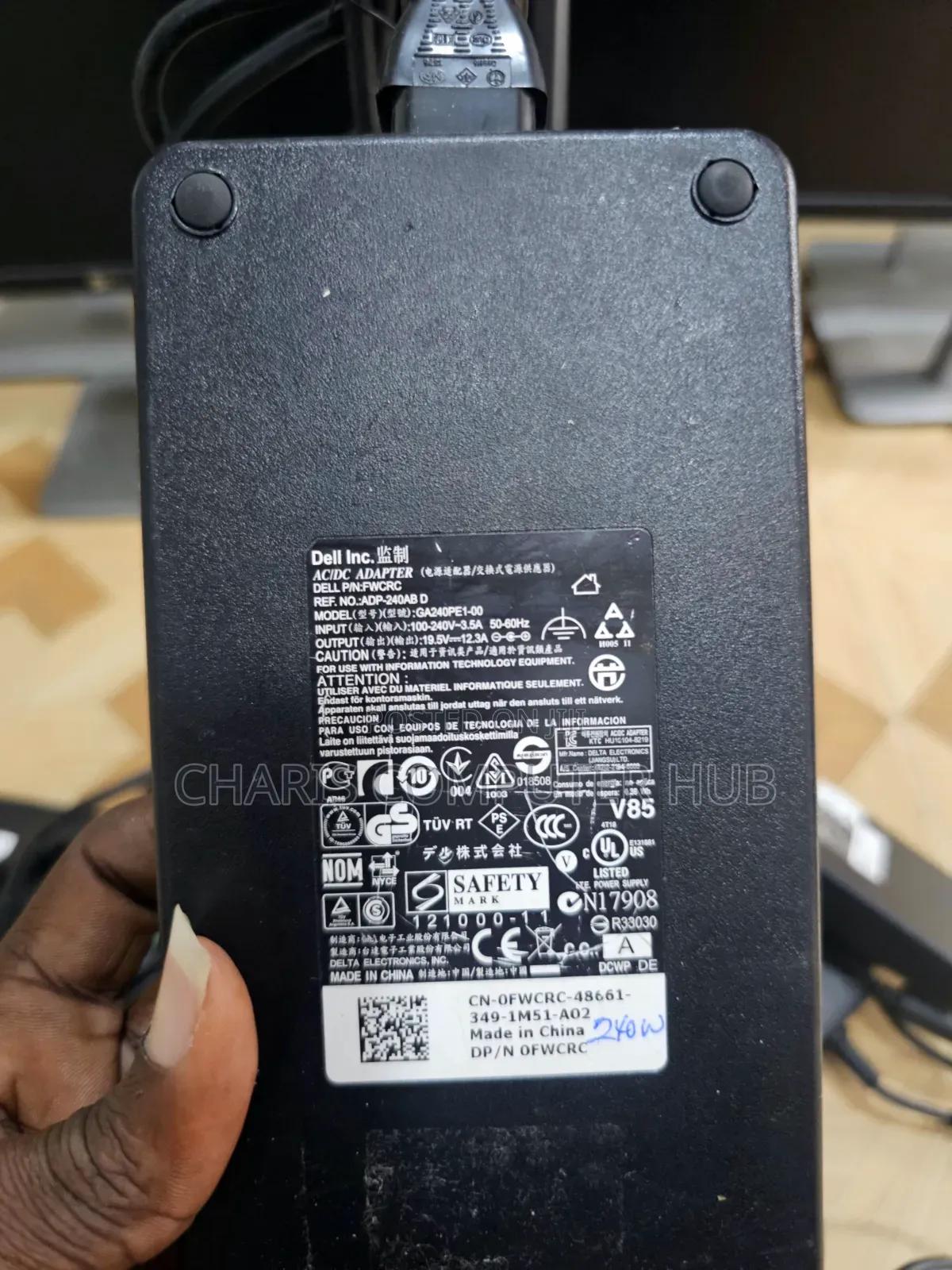 Original 240 Watts Home Used Dell Big Pin Charger