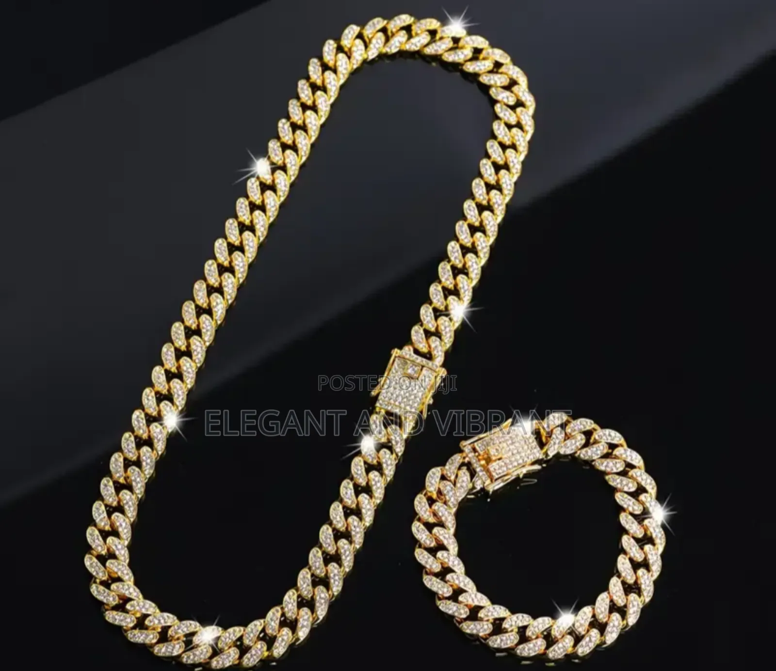 Unisex Necklace Plus Blacelet Set