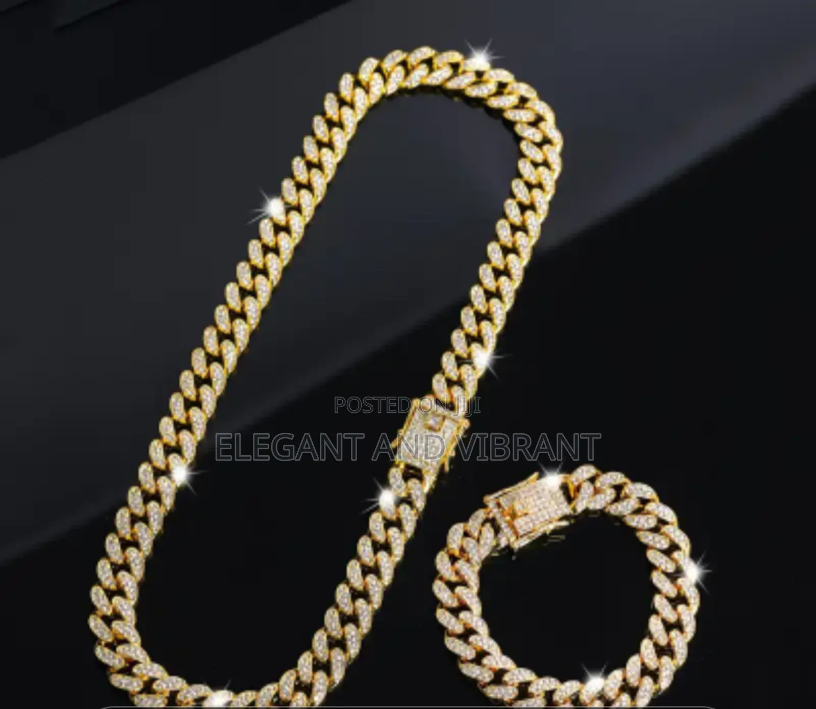 Unisex Necklace Set in Gold Colour Jewellery