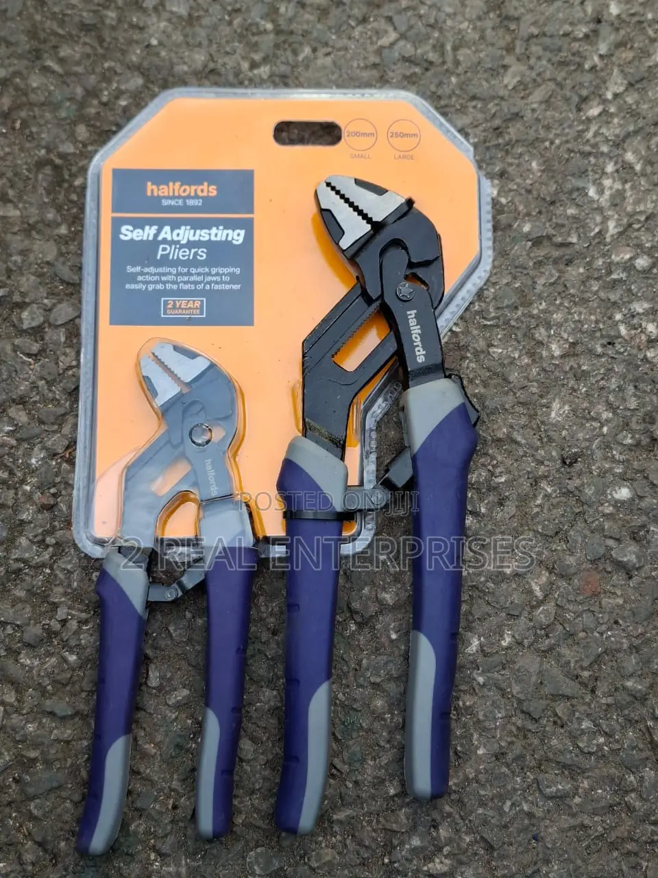 Halfords 2 Piece Self-Adjusting Pliers