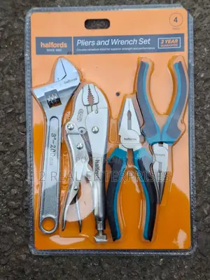 Halfords 4 Piece Pliers Wrench Set
