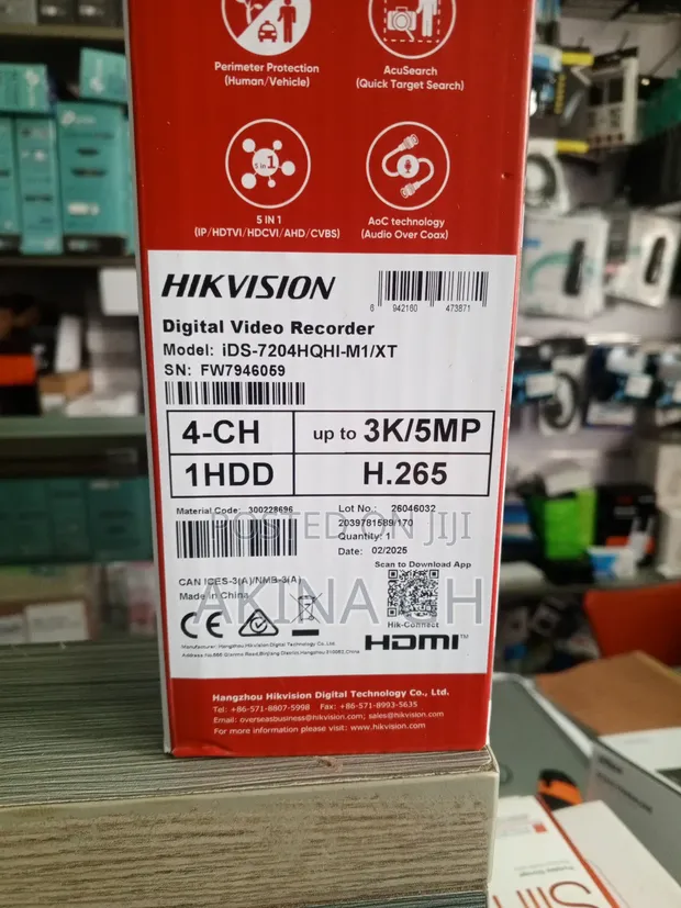 Hikvision 4ch Hybrid Acusense Ai DVR Ids-7204hqhi-M1/Xt 2