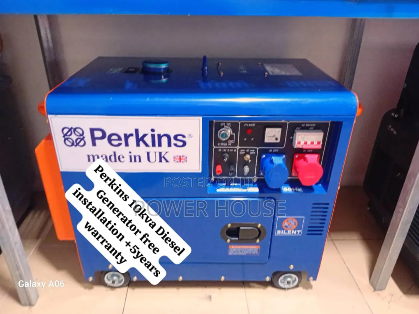Roll-O-Matic Perkins Diesel Generator 10kva Silent