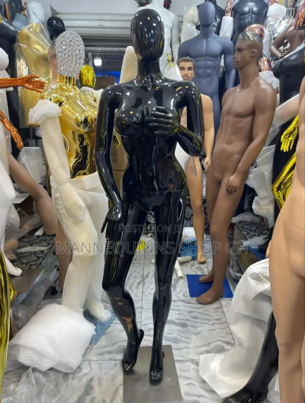 Female And Men Gold/Black Mannequin Available
