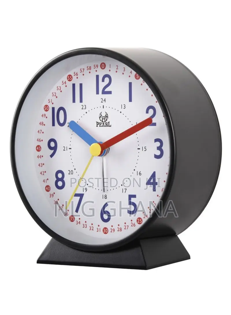 Metal+Glass+Abs Round Clock Bedside Desktop Kids. Tvx25032