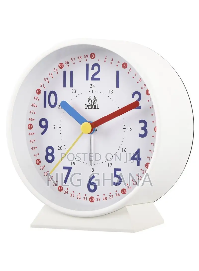 Metal+Glass+Abs Round Clock Bedside Desktop Kids. Tvx25032